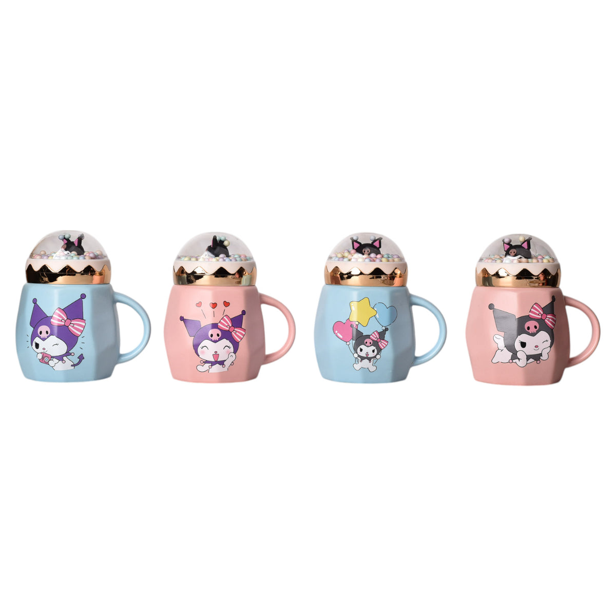 mug pocillo kuromi personaje 420ml dim:8x8x13