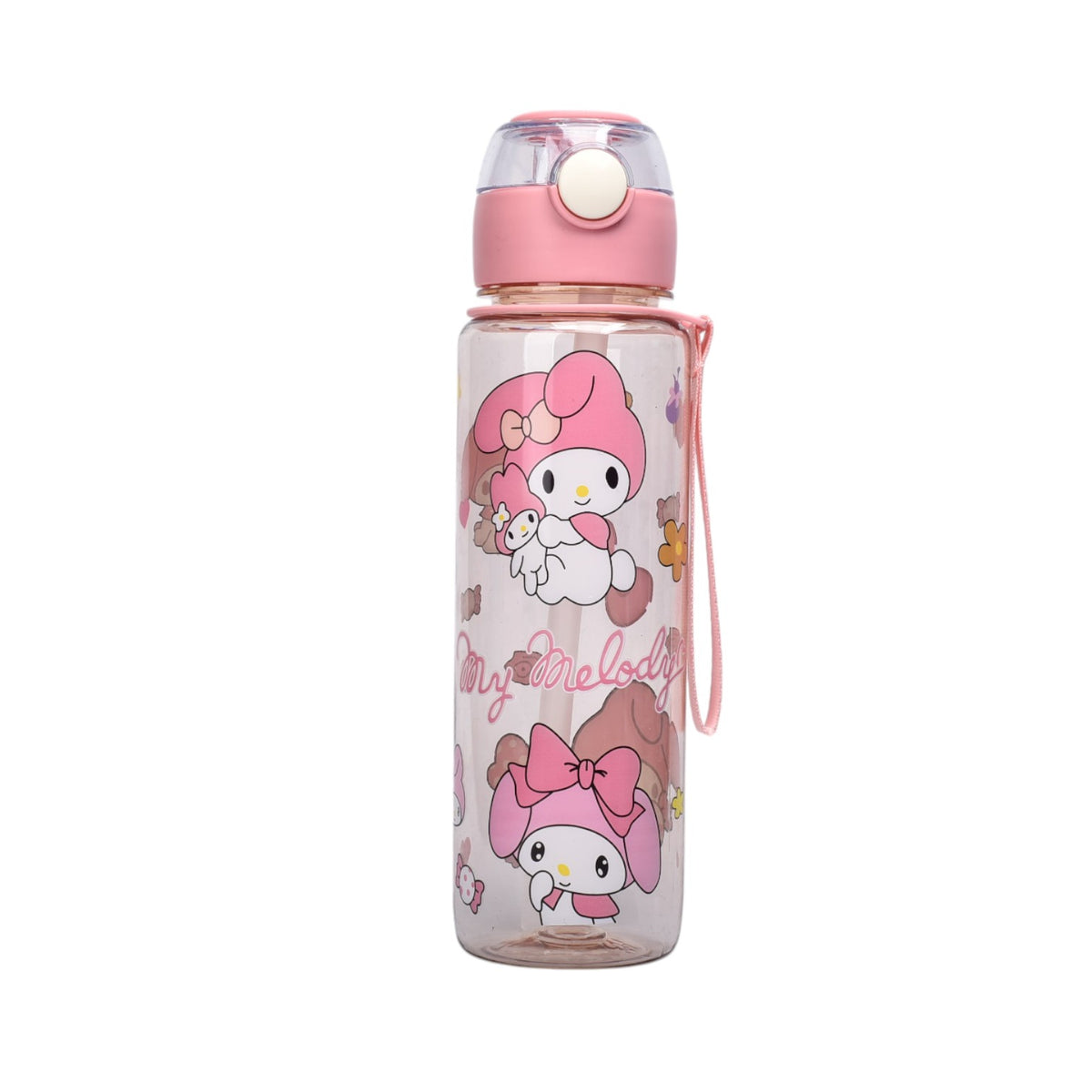 botella de agua 700ml personaje dim:6x6x25