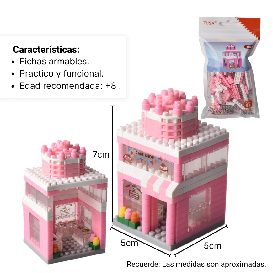 fichas de armar casa muñecas para niñas