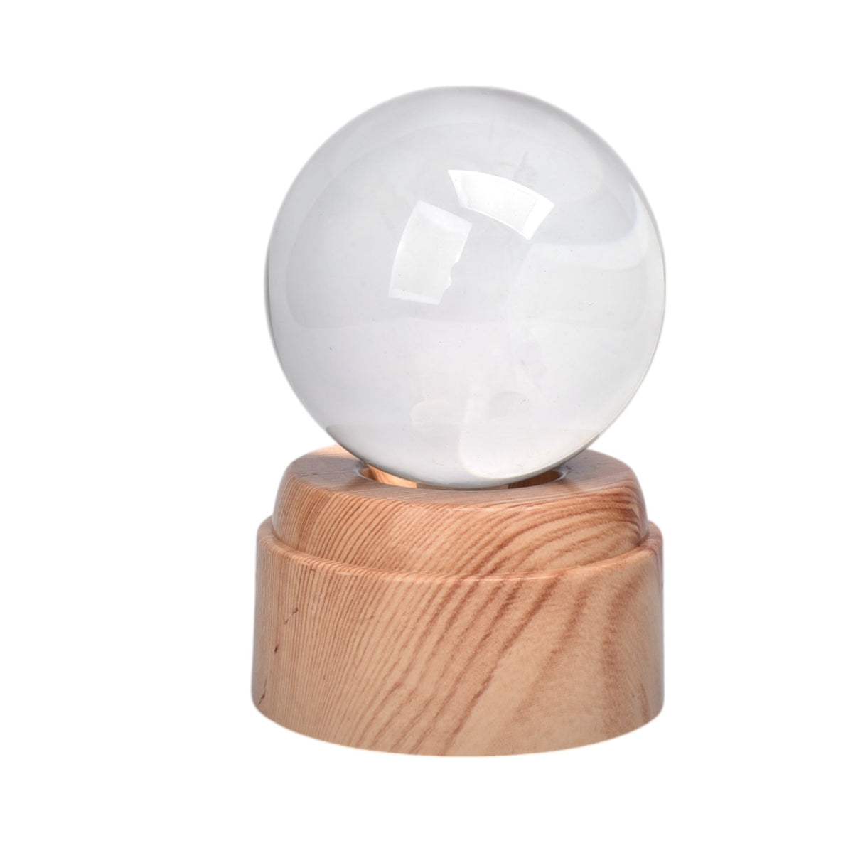 lampara esfera cristal con base giratoria grande dim:8x8cm