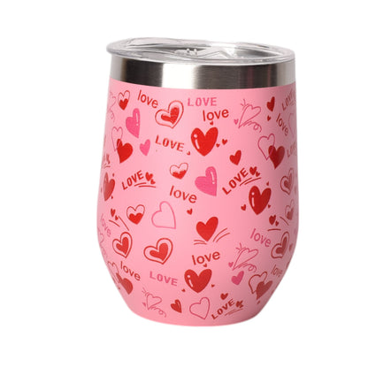 TERMO ACERO INOXIDABLE 350ML CORAZONES