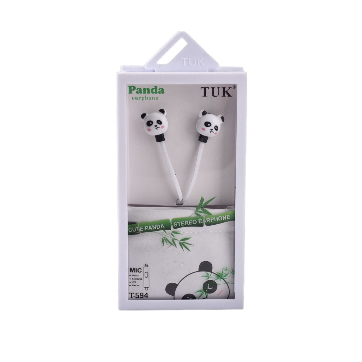 audifono panda y huellas dim:8*15*3cm