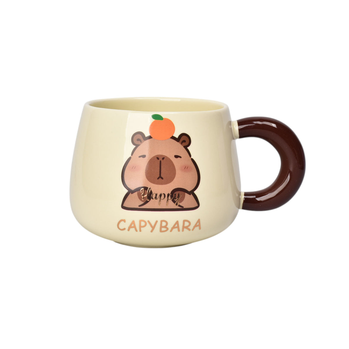 mug pocillo ceramica diseño capybara 380ml dim:8x8x8