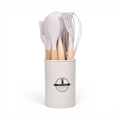 SET DE COCINA EN SILICONA DIM:10X10X26CM