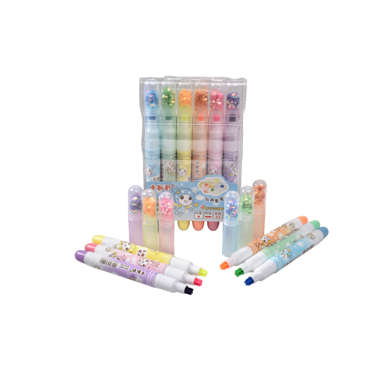 resaltador x 6 pcs