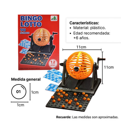 BINGO BALOTERA FAMILIAR  DIM:20x15x9CM