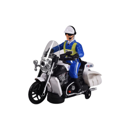 MOTO POLICIA LUCES Y MOVIMIENTO DIM:21X16.5X9CM
