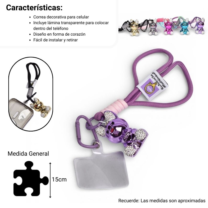 llavero celular plastico metal dim:5x3