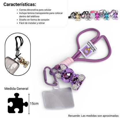 LLAVERO CELULAR PLASTICO METAL DIM:5X3