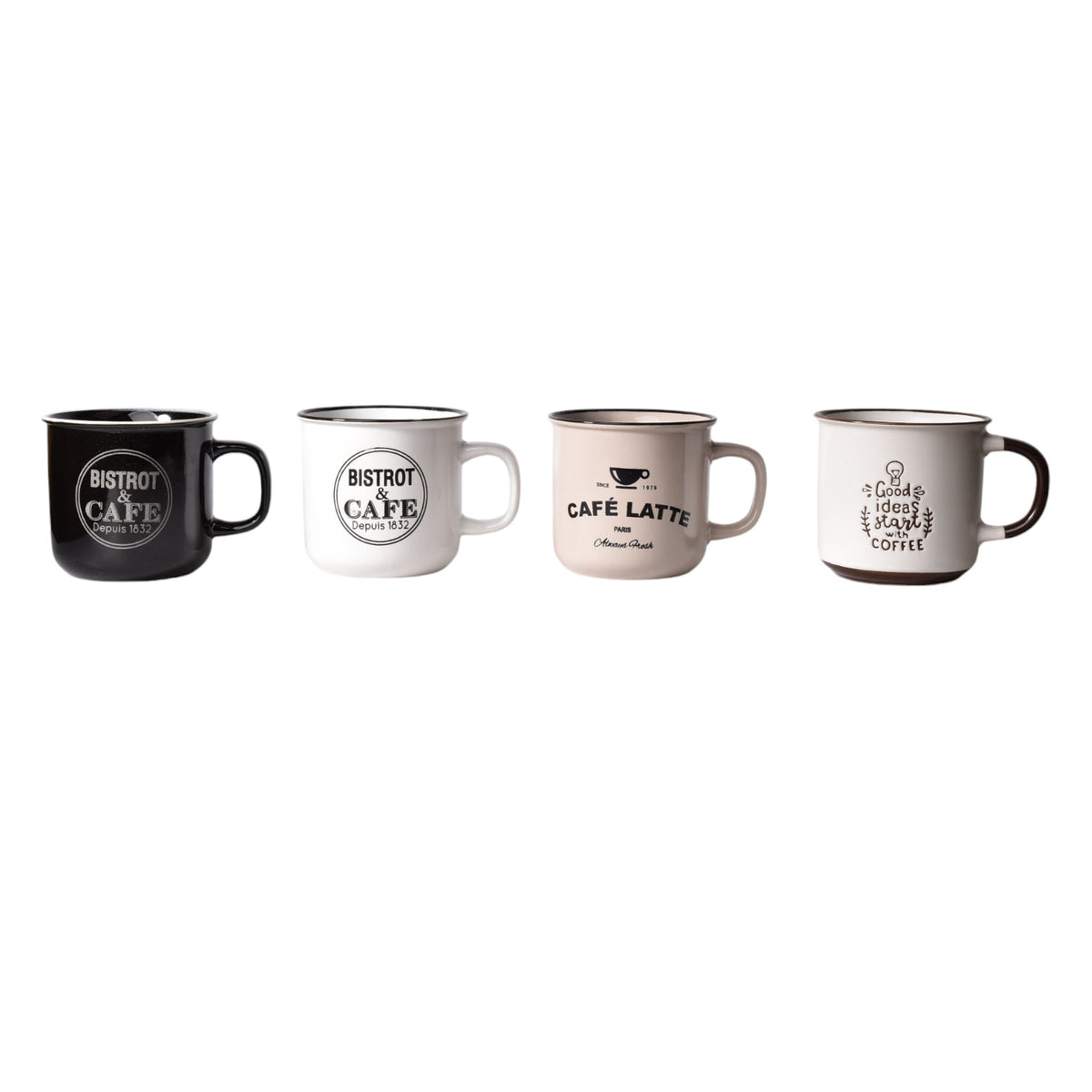 pocillo ceramica con letras 350ml