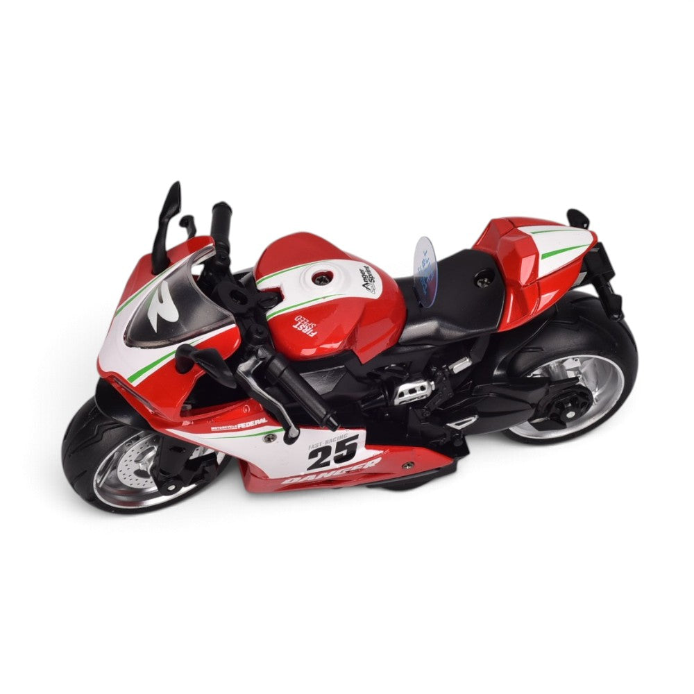 moto coleccionable metalica dim: 15 x 7.5 x 8 cm