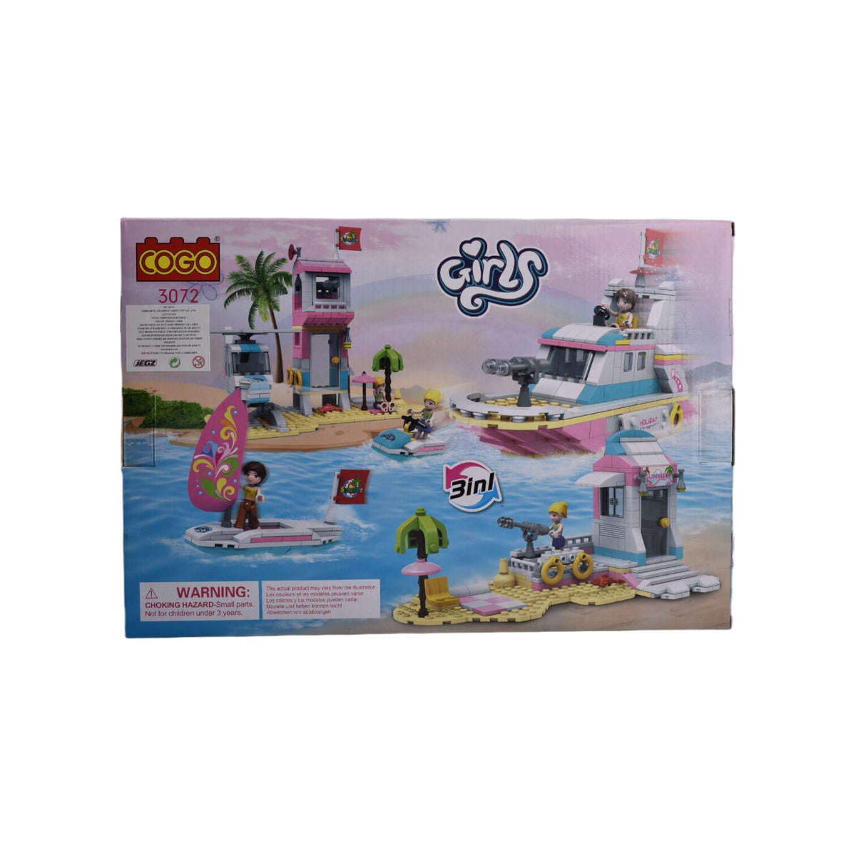 juguete barco fichas de armar 351pcs dim:37.5x25.5x6cm