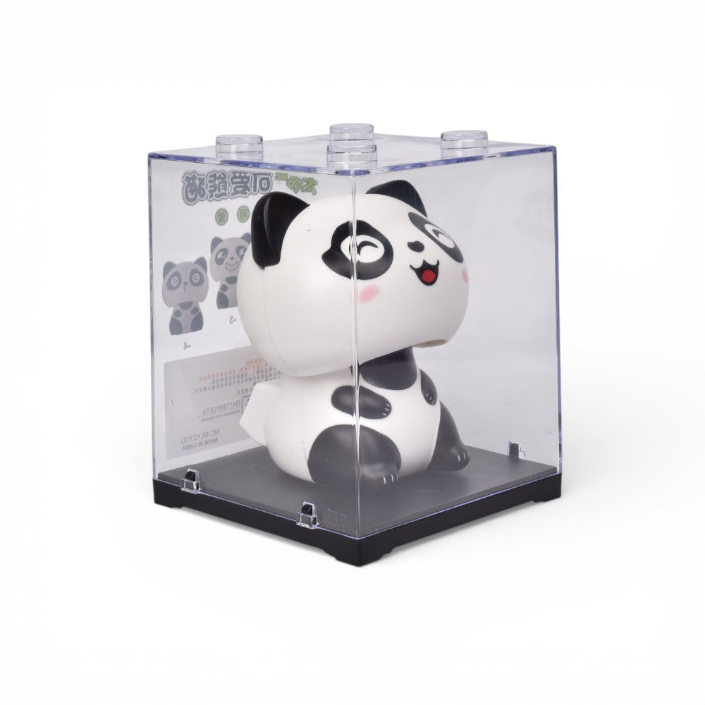 oso solar plastico color negro blanco dim:8x8x10