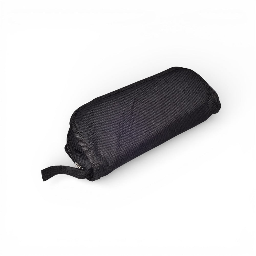 silla metal poliester desplegable negro mediana dim:27x23x26