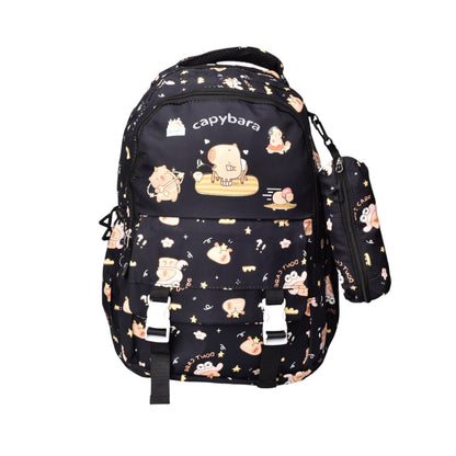 MALETA MORRAL CON CARTUCHERA POLIESTER CAPYBARA DIM:46X32X15