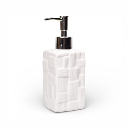 DISPENSADOR DE JABON LIQUIDO CERAMICA DIM:18X6X6