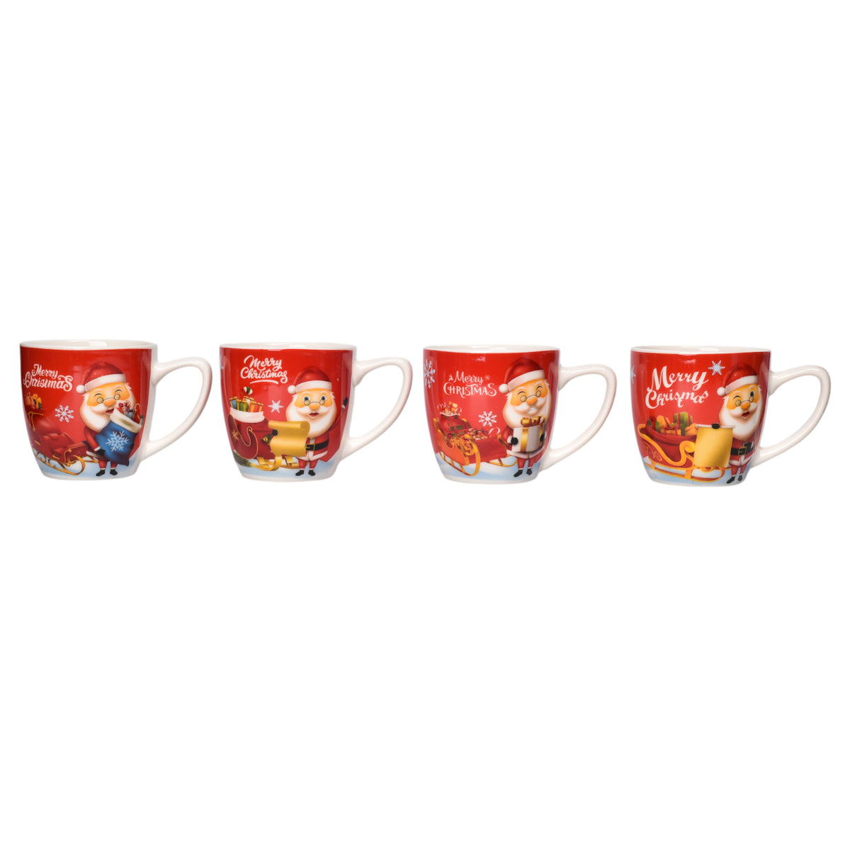 pocillo navidad ceramica con caja 210ml dim:7x7x7