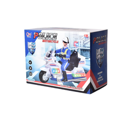 MOTO PARA NIÑOS POLICIA CON LUCES Y  SONIDO