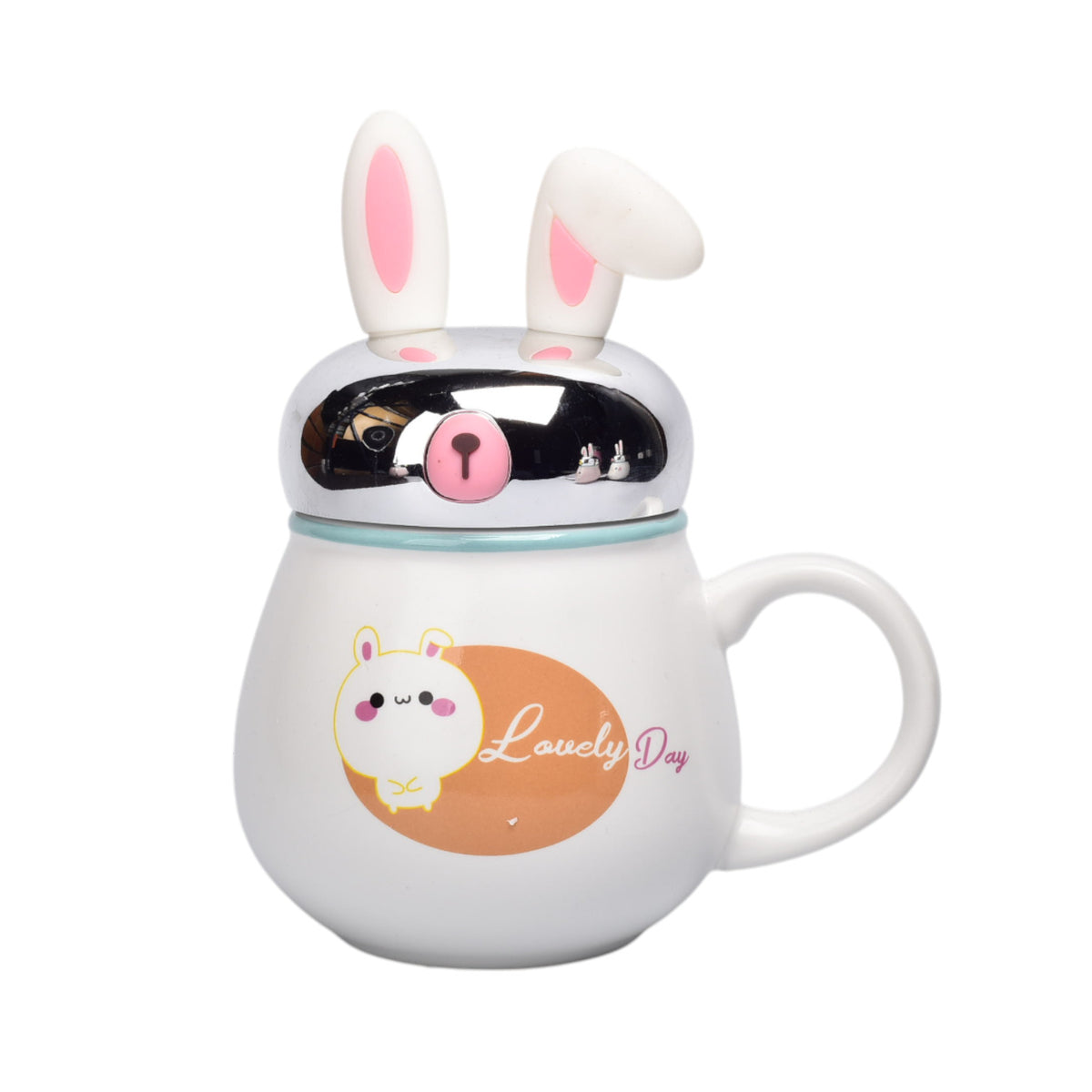 mug pocillo ceramica diseño conejo 400ml dim:16x10