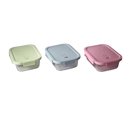 PORTACOMIDA DE  VIDRIO 700ML CON DIVISION