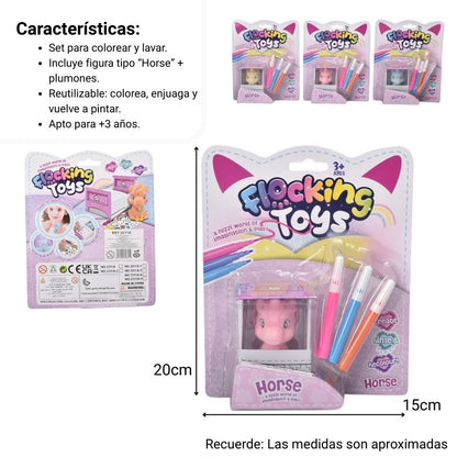JUGUETE DINOSAURIO PARA PINTAR CON ACCESORIOS DIM:15X6X20
