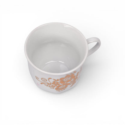 POCILLO SET 6PCS CERMICA FONDO BLANCO DISEÑOS  120ML DIM:7X7X6