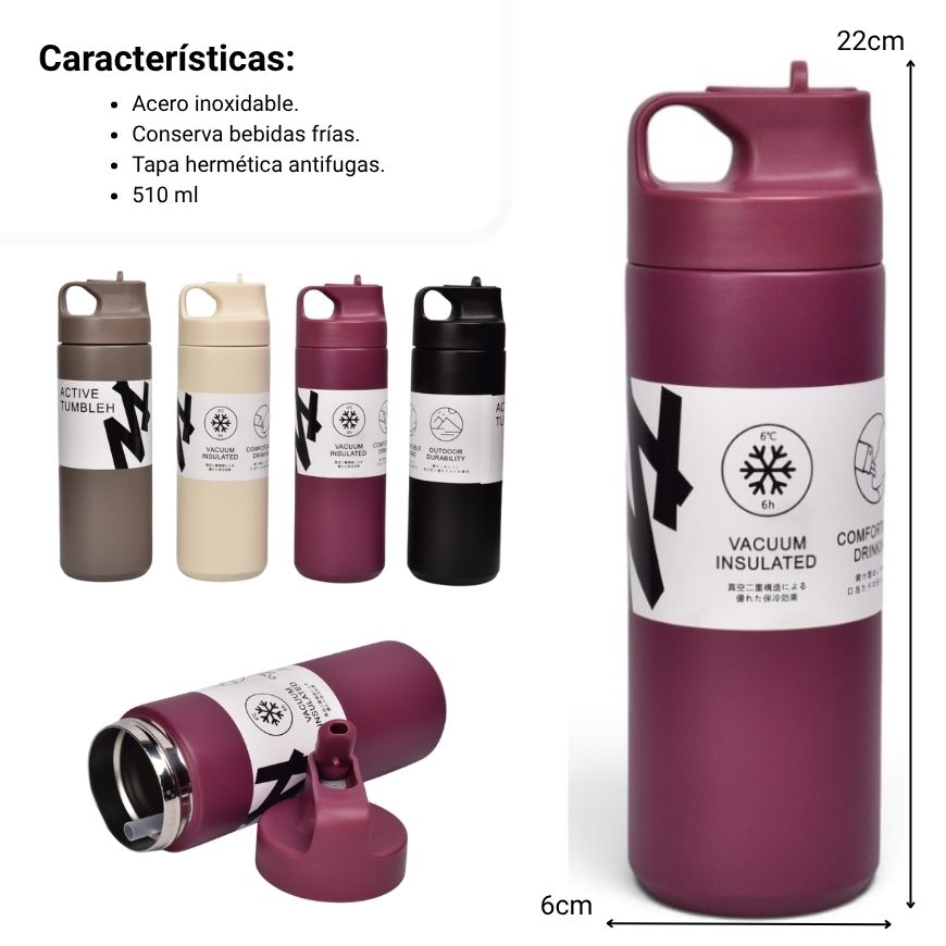 termo metlico acero inoxidable 510ml