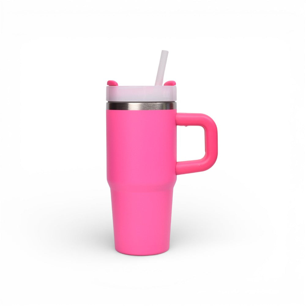 termo acero inoxidable con tapa y pitillo 420ml dim:7x7x18