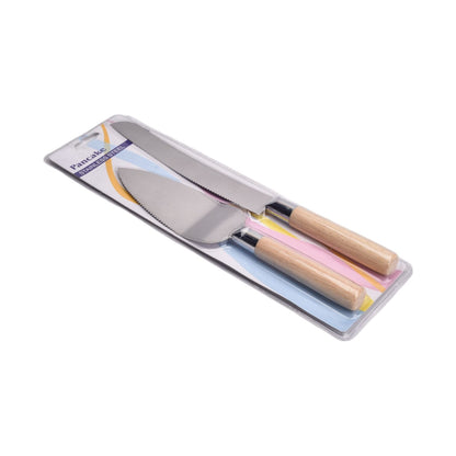 CUCHILLO Y PALA EN METAL PASTELERA DIM:30*10CM