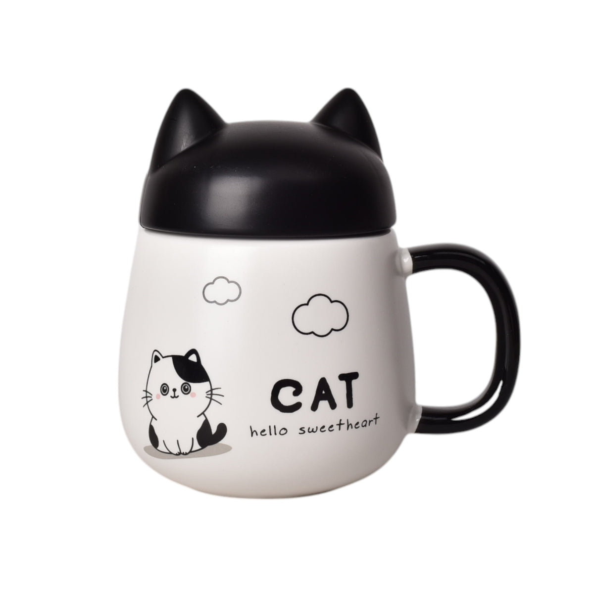 mug pocillo ceramica forma de gato 500ml dim:10*10*13