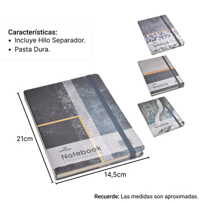 AGENDA DIARIO PLANEADOR NOTEBOOK DISEÑOS DIM:21*14,5CM