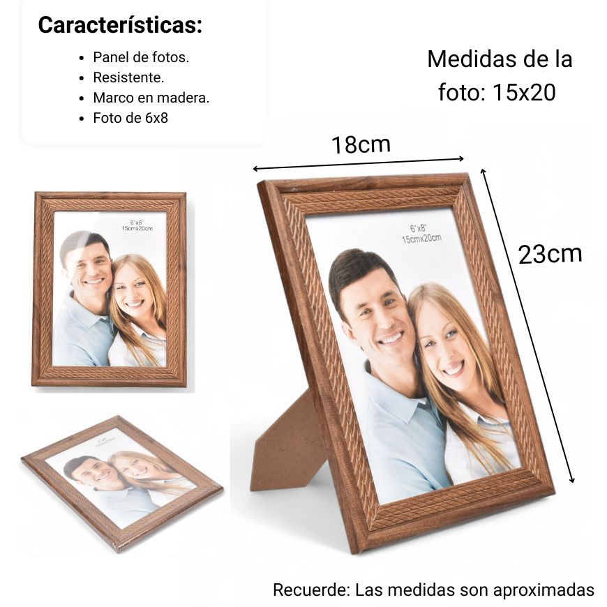 portaretrato plastico decoracion dim:15x20