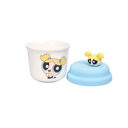 MUG POCILLO CERAMICA CON TAPA PERSONAJE 260ML DIM:9X7