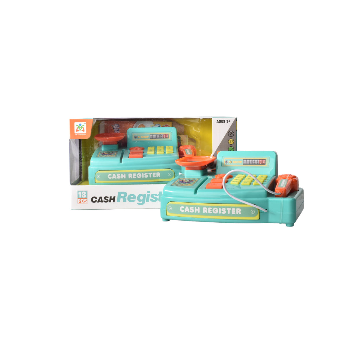 caja registradora supermercado niños dim:21x12x13