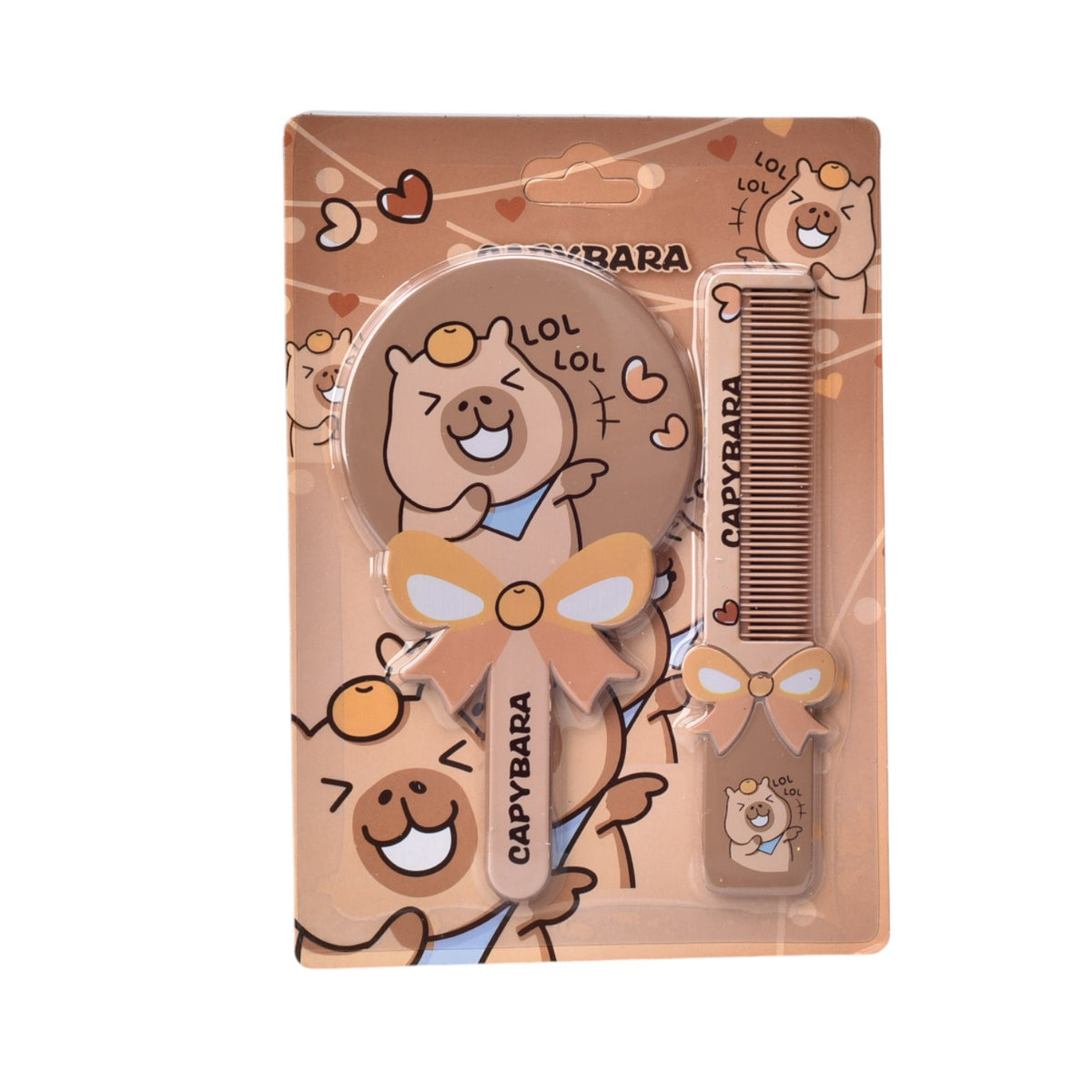 peinilla con espejo plastico capybara diim:13x18