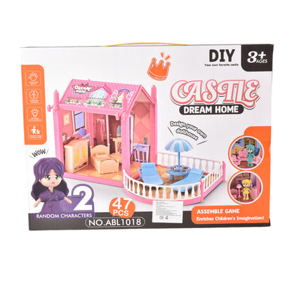 CASA DE MUÑECAS JUGUETE PLASTICO NIÑA ARMABLE