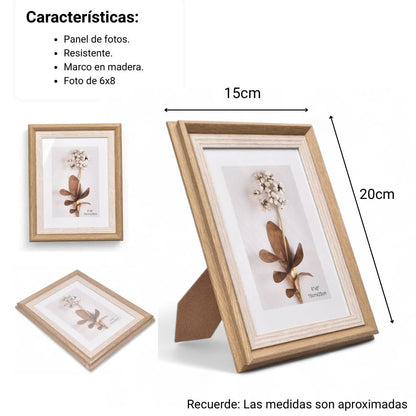 PORTARETRATO PLASTICO DECORACION DIM:15X20