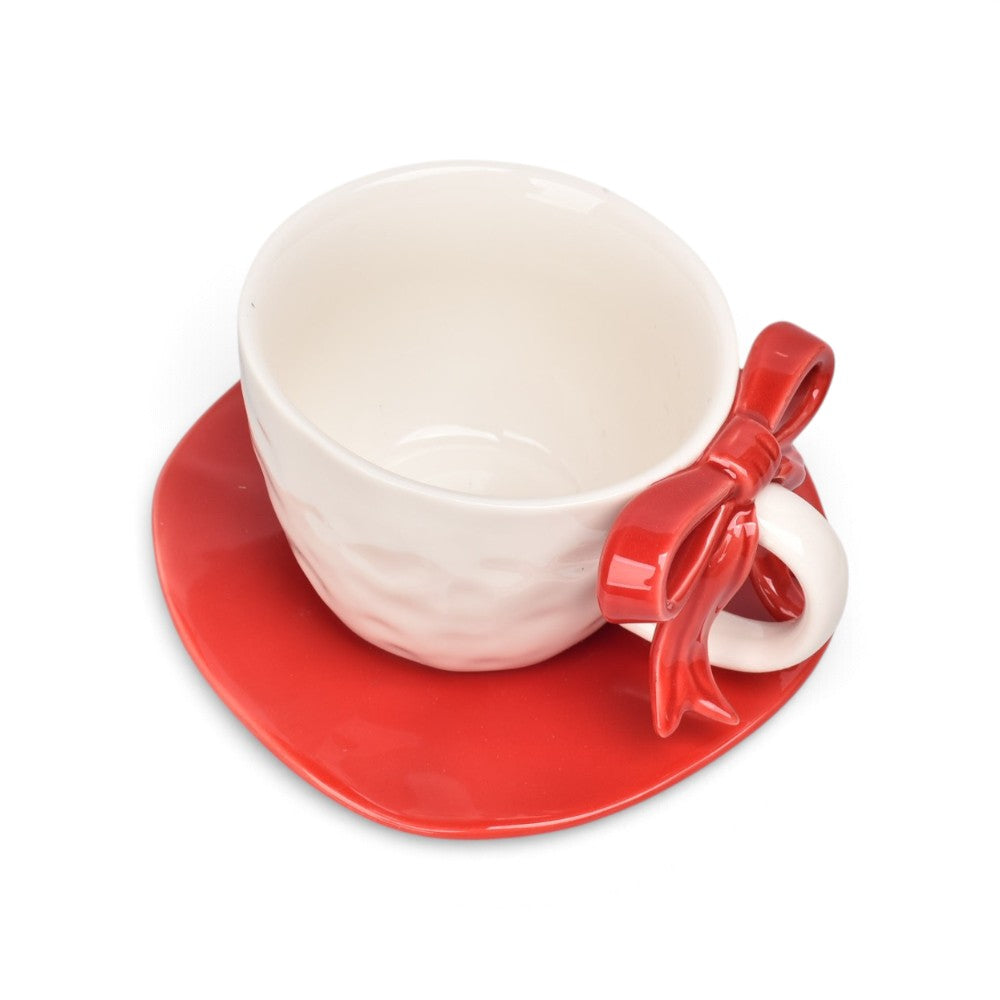 pocillo set con plato 330ml ceramica