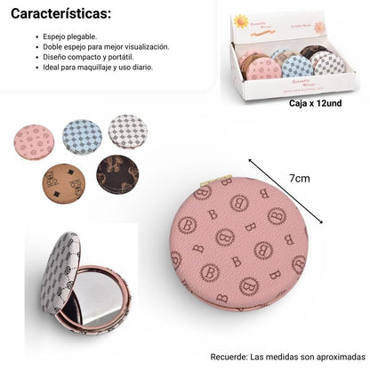 ESPEJO REDONDO CARTERA DIM: 7X7X1