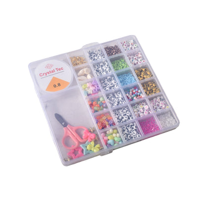 SET KIT FORMA CUADRADA GRANDE HACER PULSERAS PLASTICO DIM:19