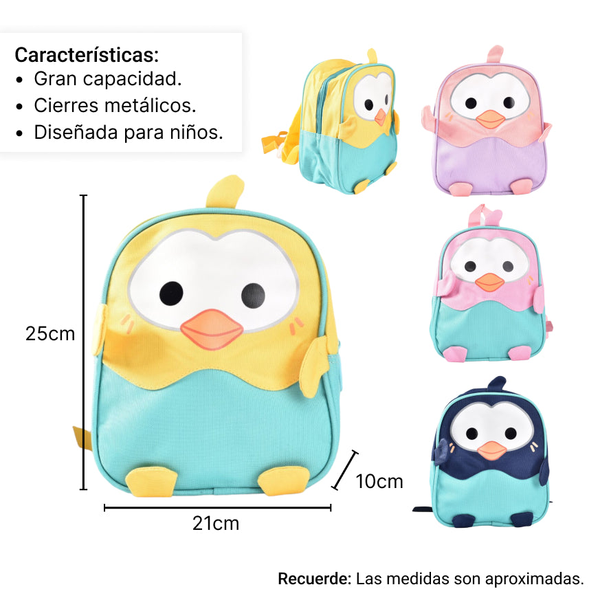 morral escolar sintetico dim:29*21cm