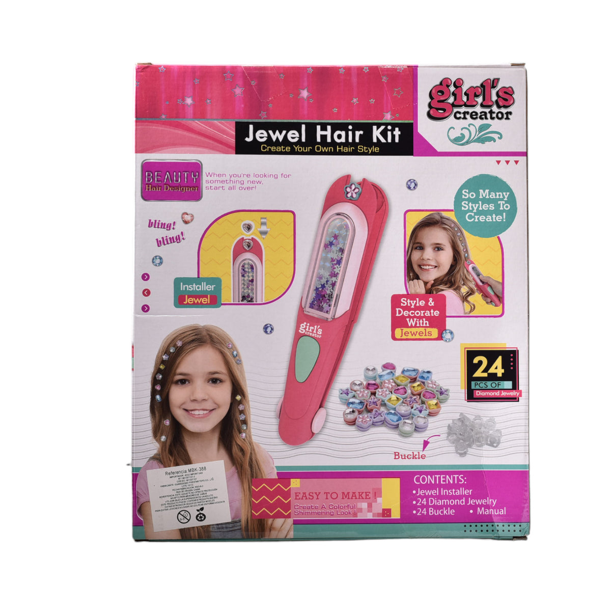 kit de cabello infantil niñas con accesorios juguete