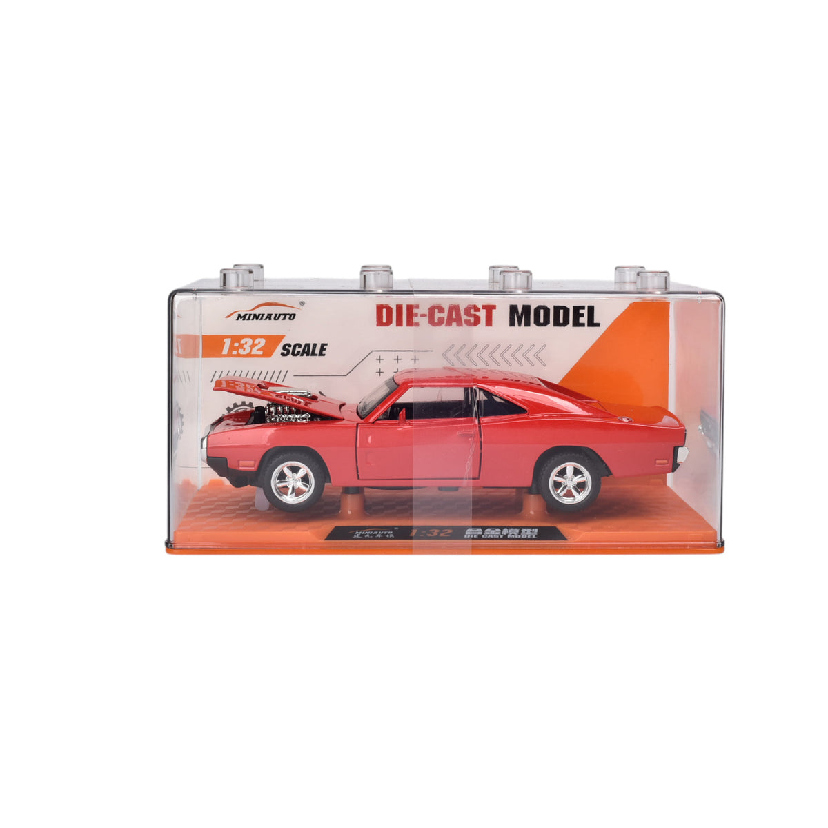 carro de coleccion metalico con estuche acrilico dim:9.8 x 18.4 x 9.8 cm