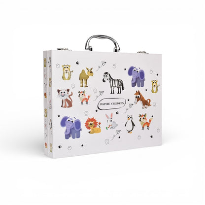 SET DE ARTE DE 78PCS PLASTICO DISEÑO ANIMALITOS DIM:23X30X5