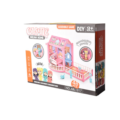 CASA DE MUÑECAS JUGUETE PLASTICO NIÑA ARMABLE