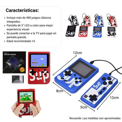 JUGUETE MINI CONSOLA VIDEO JUEGOS PLASTICO DIM:16X16X3