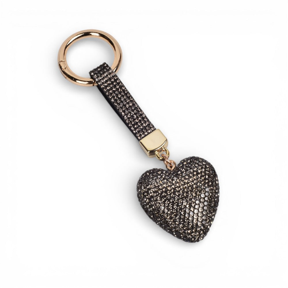 llavero resina y metal corazon dim:4x4x2