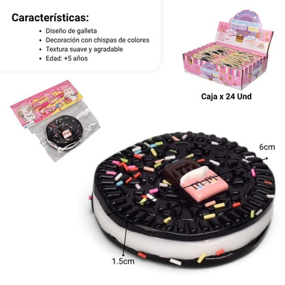 SQUISHY ANTI ESTRES FORMA GALLETA DIM:6X2CM