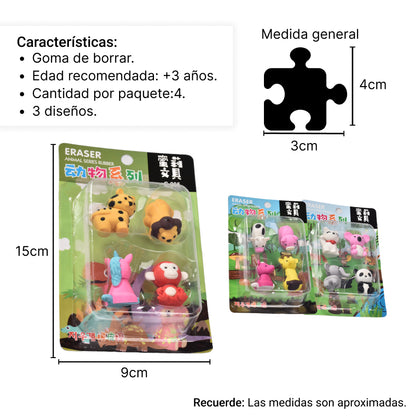 SET BORRADORES FORMA ANIMALES