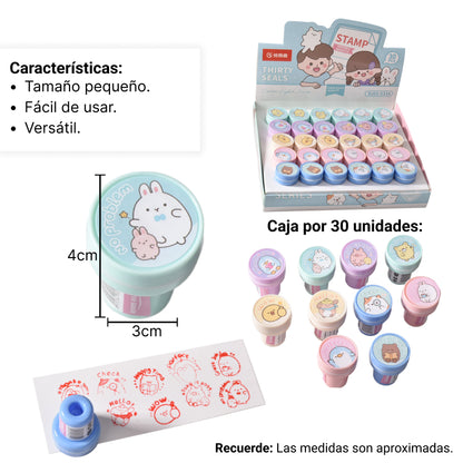 FIGURAS SELLOS DIDACTICOS INFANTILES SURTIDOS